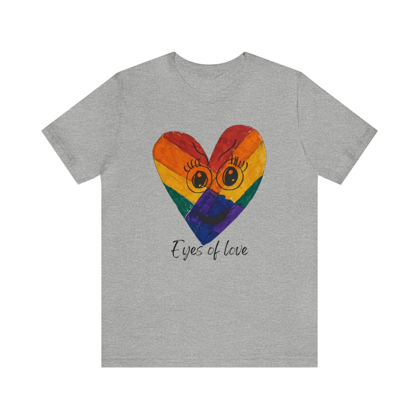 Eyes of Love Wearable Art T-shirt-T-Shirt-Athletic Heather-S-mysticalcherry