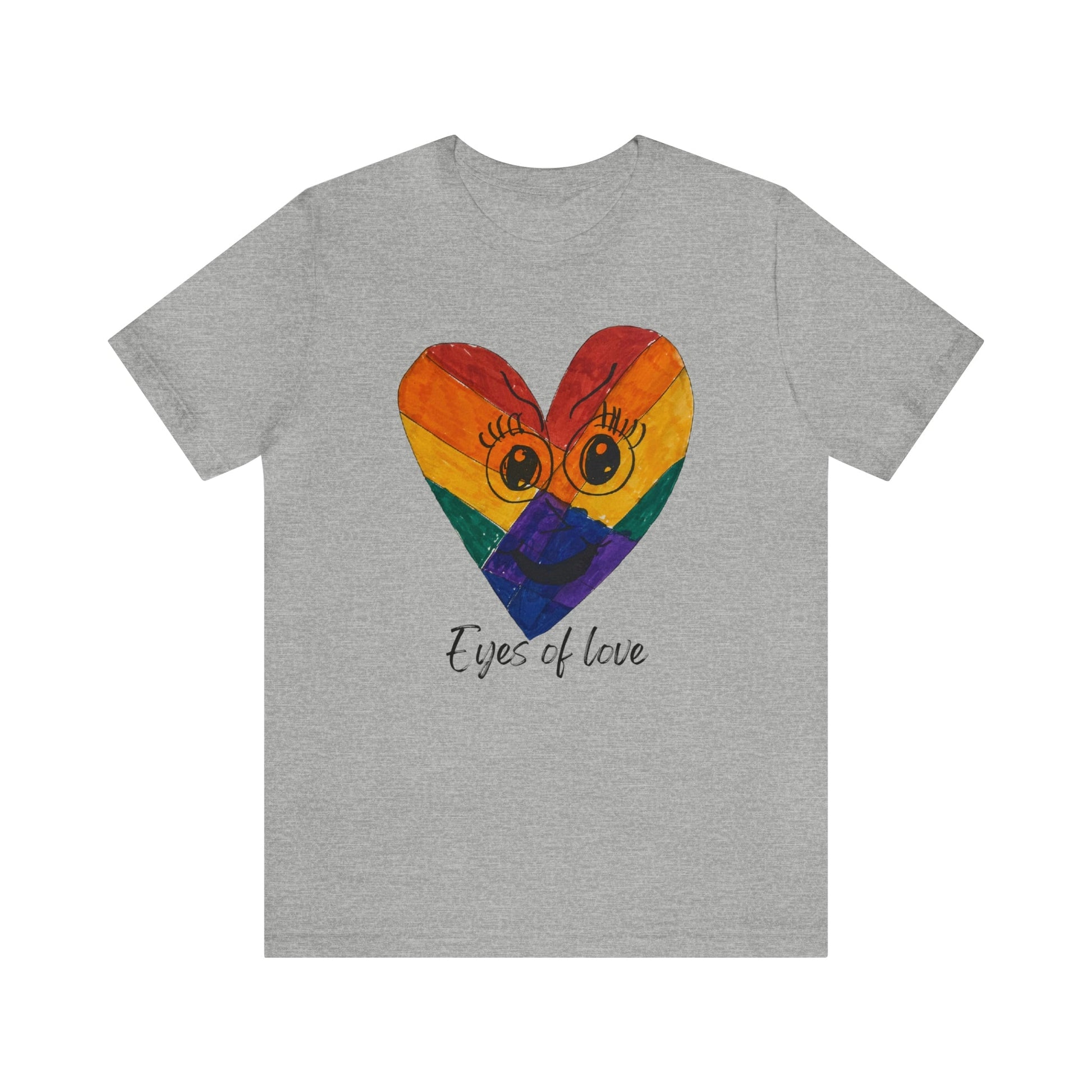 Eyes of Love Wearable Art T-shirt-T-Shirt-Athletic Heather-S-mysticalcherry
