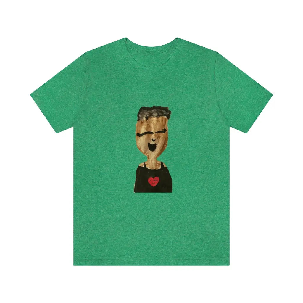 I LOVE U GRAMMA T-SHIRT-T-Shirt-Heather Kelly-S-mysticalcherry