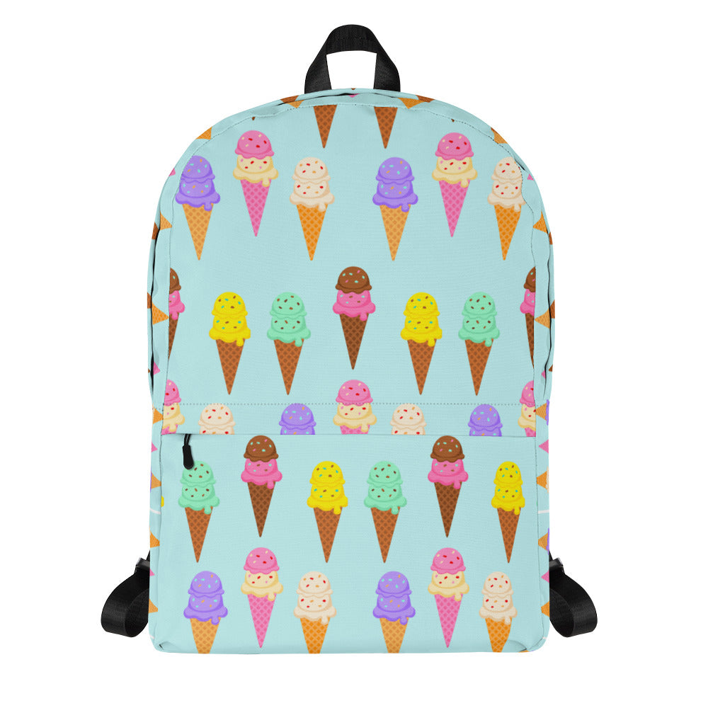 Ice Cream Waffle Cone With Sprinkles Backpack-Backpacks-Cones-mysticalcherry