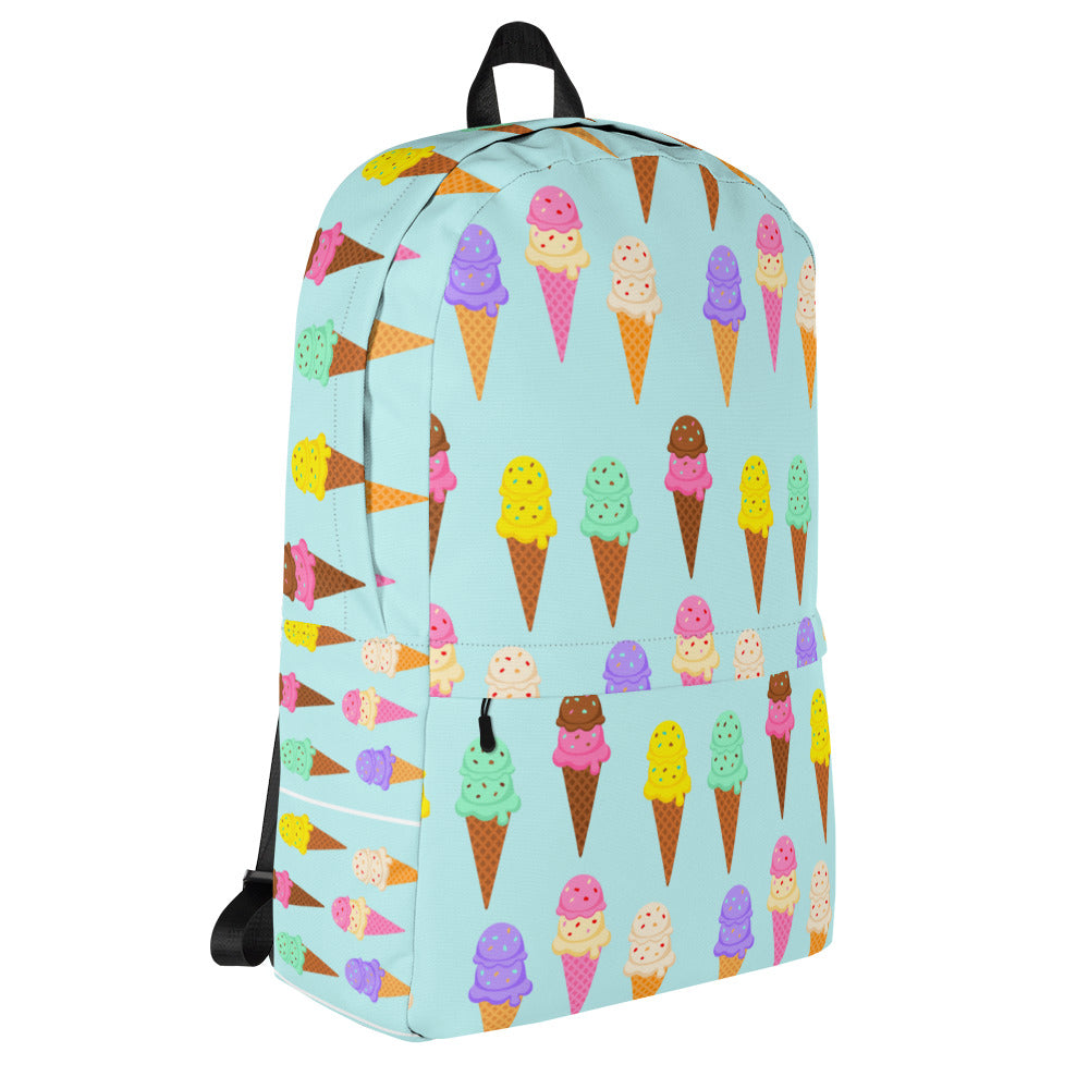 Ice Cream Waffle Cone With Sprinkles Backpack-Backpacks-mysticalcherry