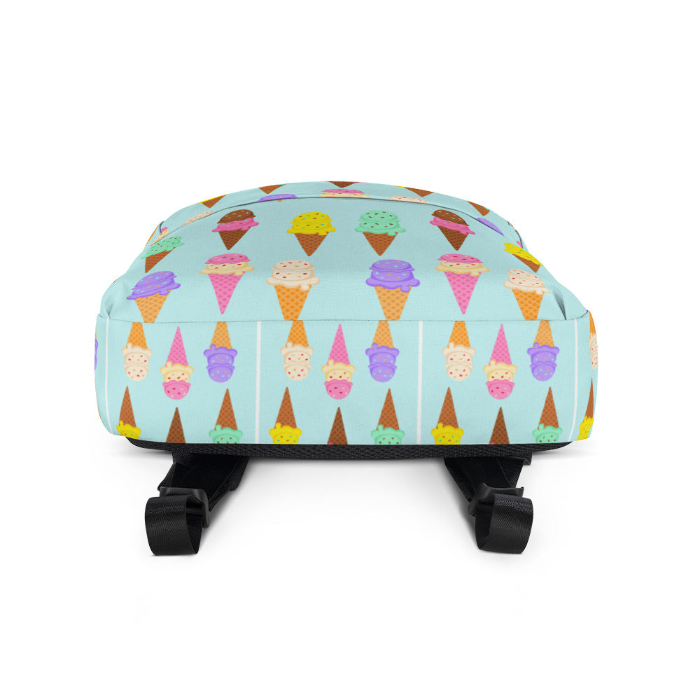 Ice Cream Waffle Cone With Sprinkles Backpack-Backpacks-mysticalcherry