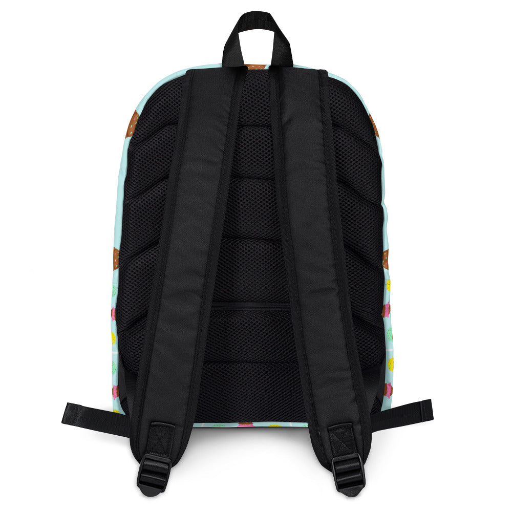 Ice Cream Waffle Cone With Sprinkles Backpack-Backpacks-mysticalcherry