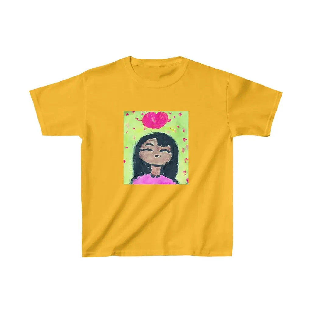 My Friend Kids Heavy Cotton™ T-Shirt-Kids clothes-Gold-XS-mysticalcherry