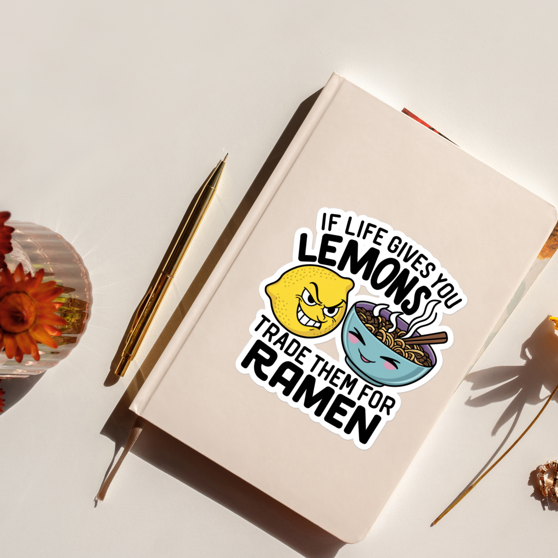 If life Gives You Lemons.. Bubble-free stickers-KISS CUT stickers-mysticalcherry