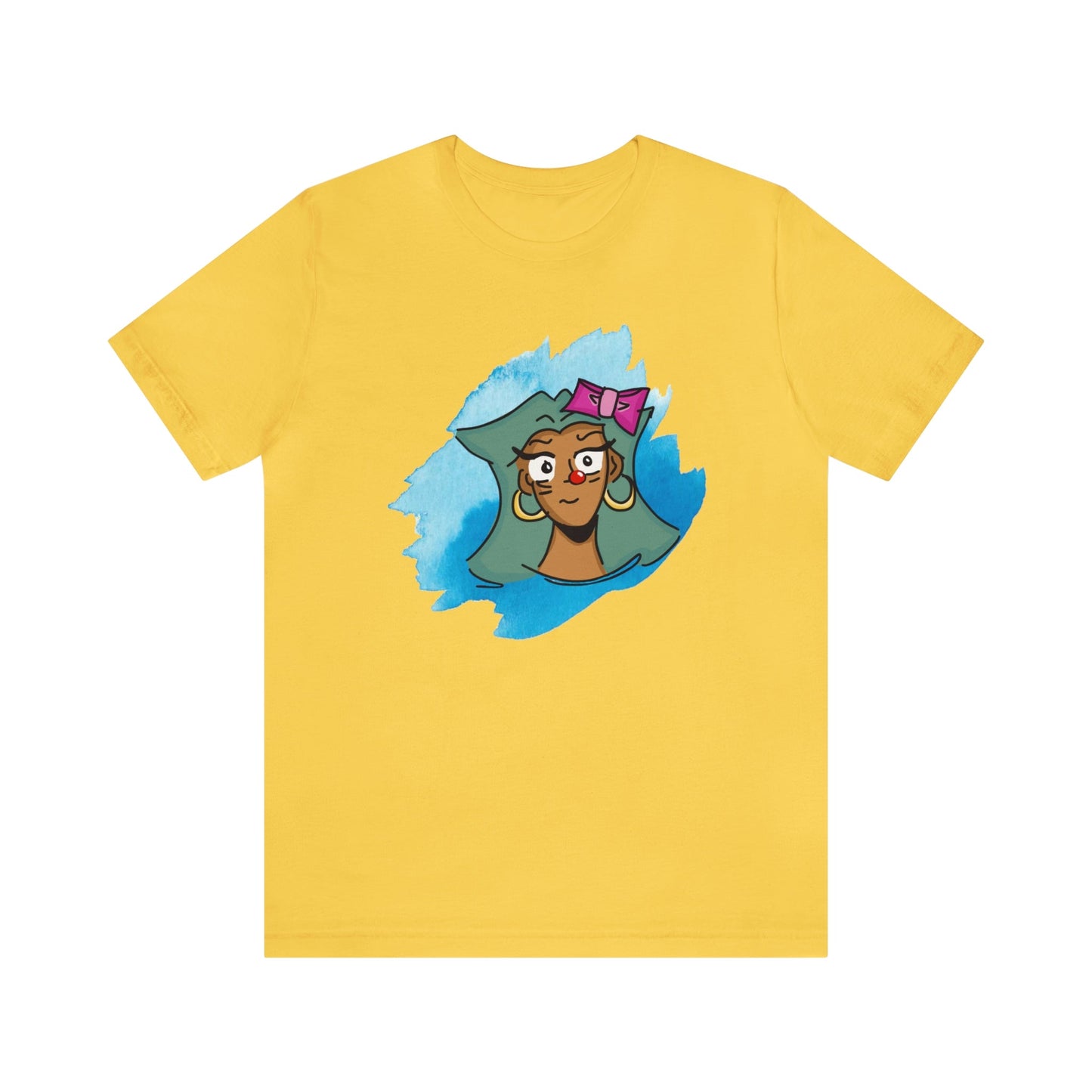 Red Nose Girl T-shirt-T-Shirt-Yellow-S-mysticalcherry