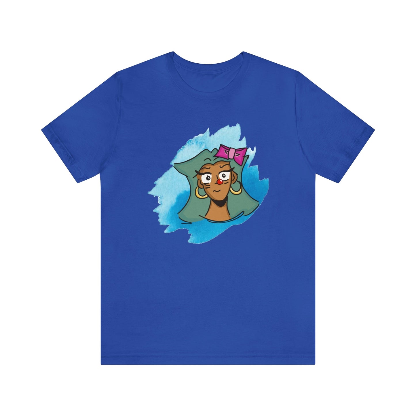 Red Nose Girl T-shirt-T-Shirt-True Royal-S-mysticalcherry