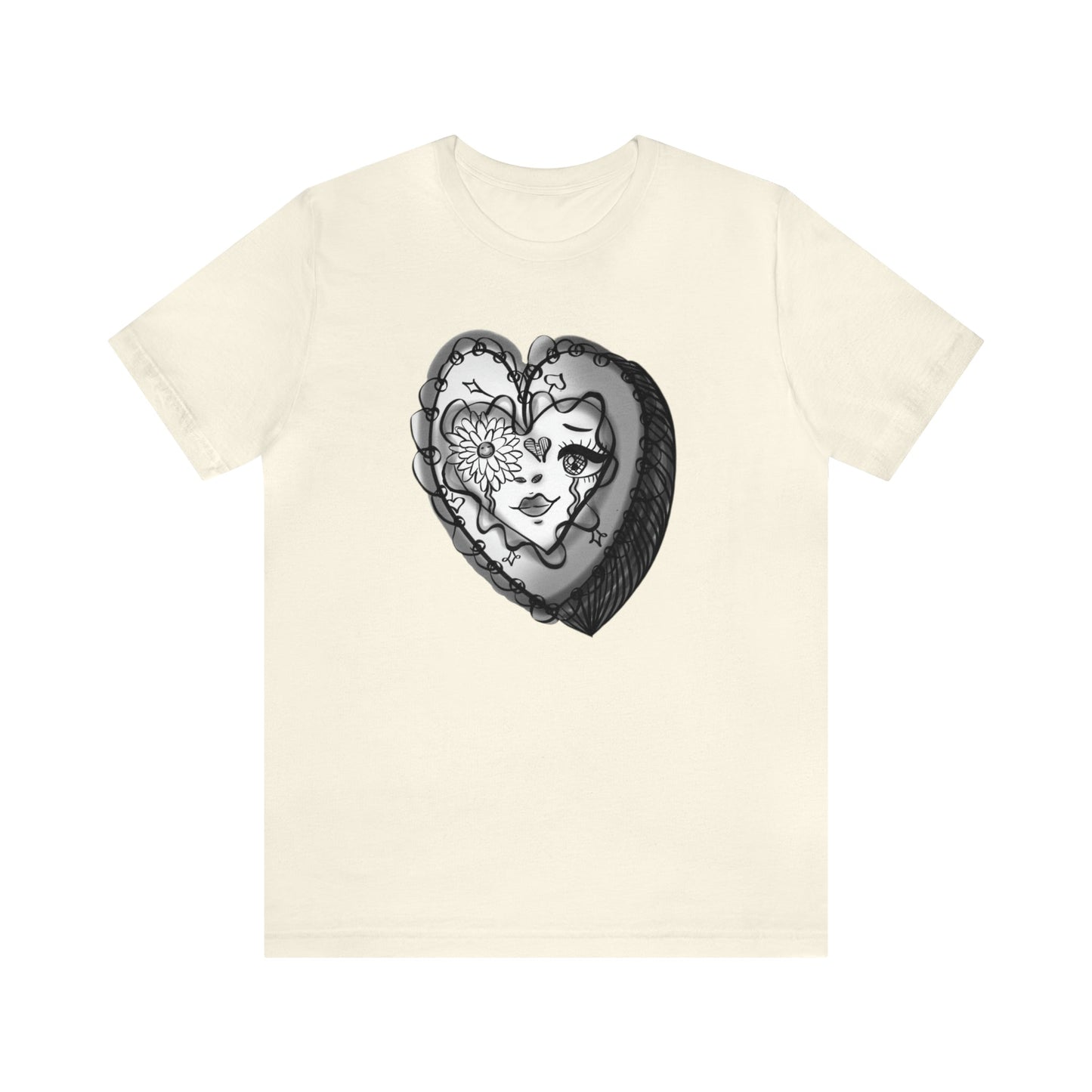 Reminiscent ♥️ Jersey Tee-T-Shirt-Natural-S-mysticalcherry