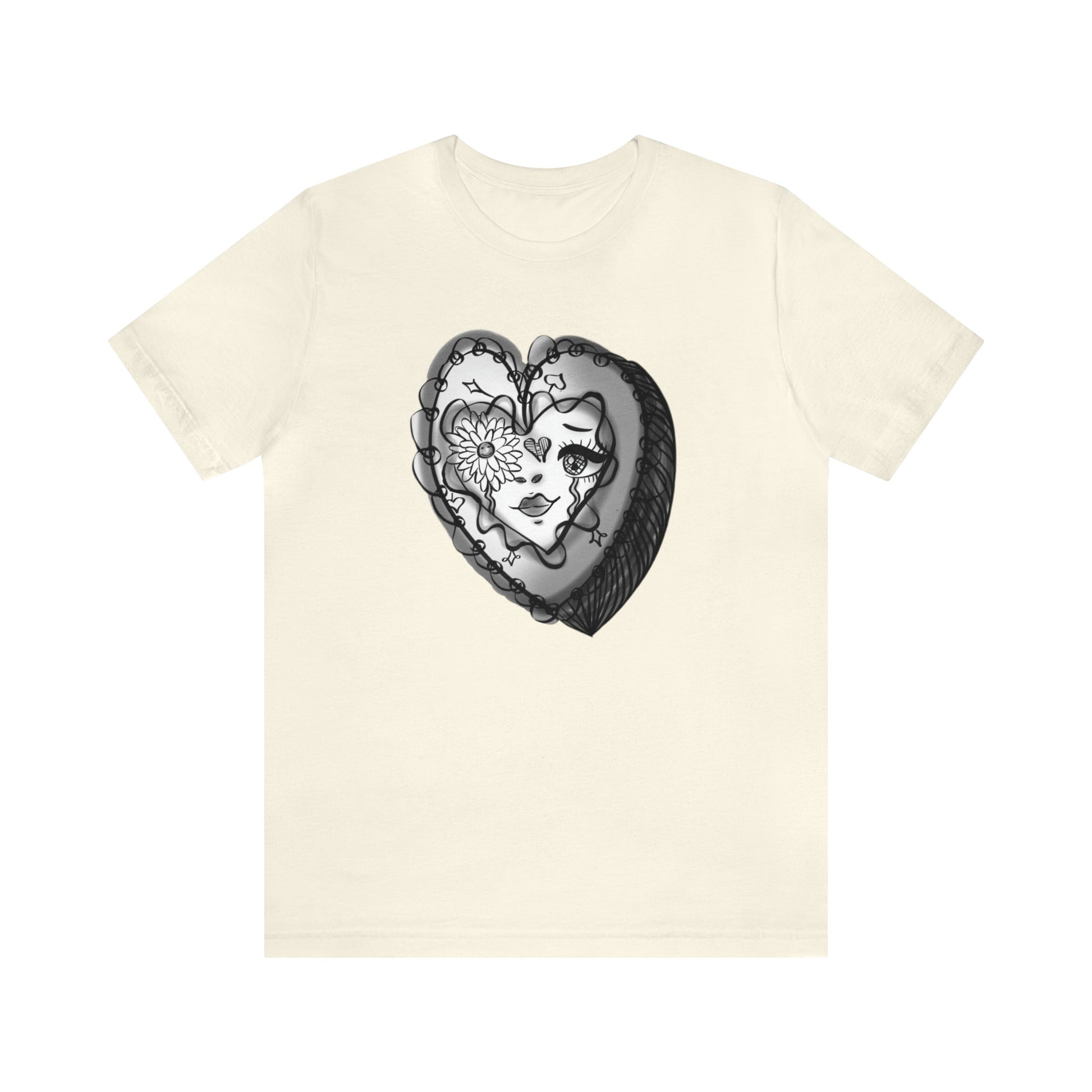 Reminiscent ♥️ Jersey Tee-T-Shirt-Natural-S-mysticalcherry