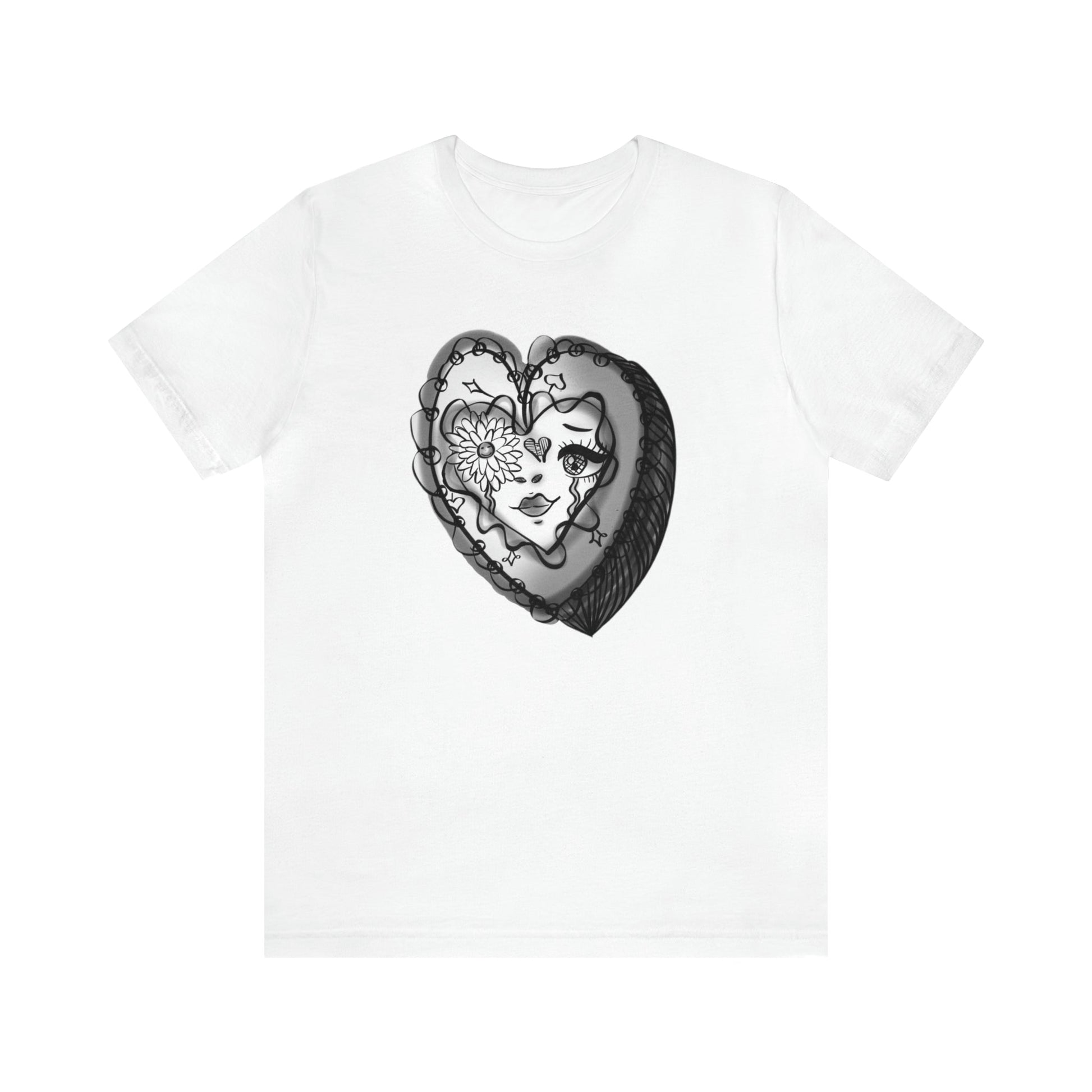 Reminiscent ♥️ Jersey Tee-T-Shirt-White-S-mysticalcherry
