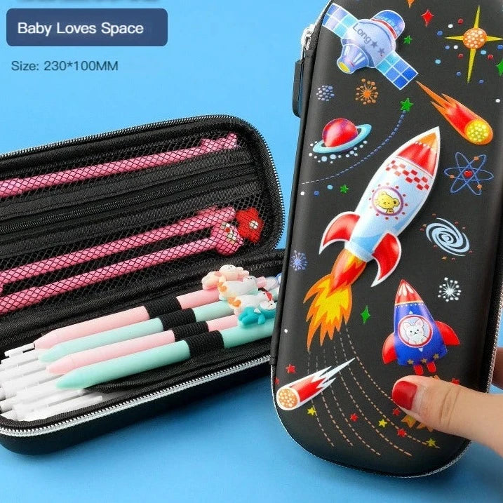 3D Kawaii School Pencil Cases-Pencil case-baby loves space-mysticalcherry