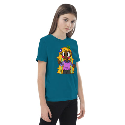 Yellow Hair Girl Organic Cotton Kids T-shirt-ECO-FRIENDLY shirt-mysticalcherry