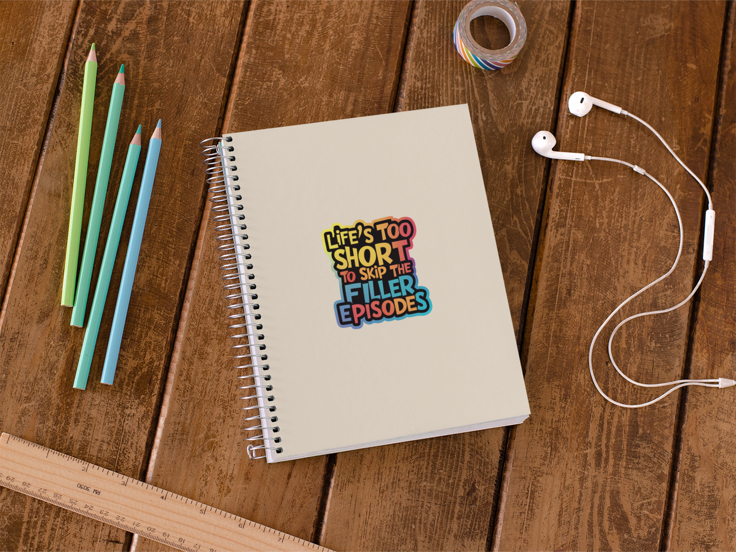 Life's Too Short To Skip... Bubble-free stickers-bubble-free sticker-mysticalcherry