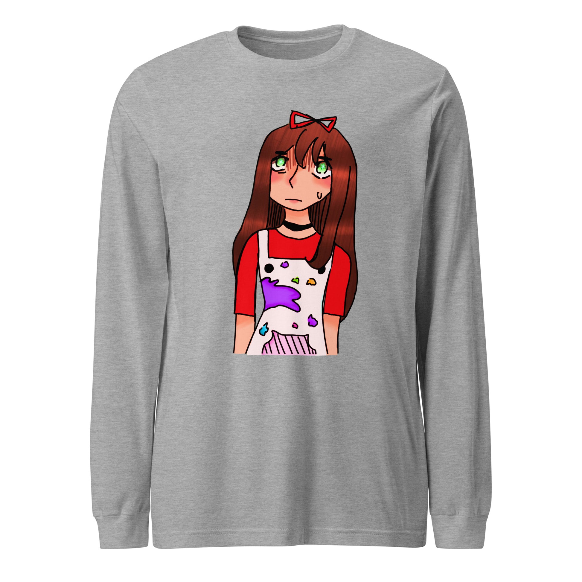 I'm The Painter Long Sleeve Tee-long sleeve shirt-Athletic Heather-XS-mysticalcherry