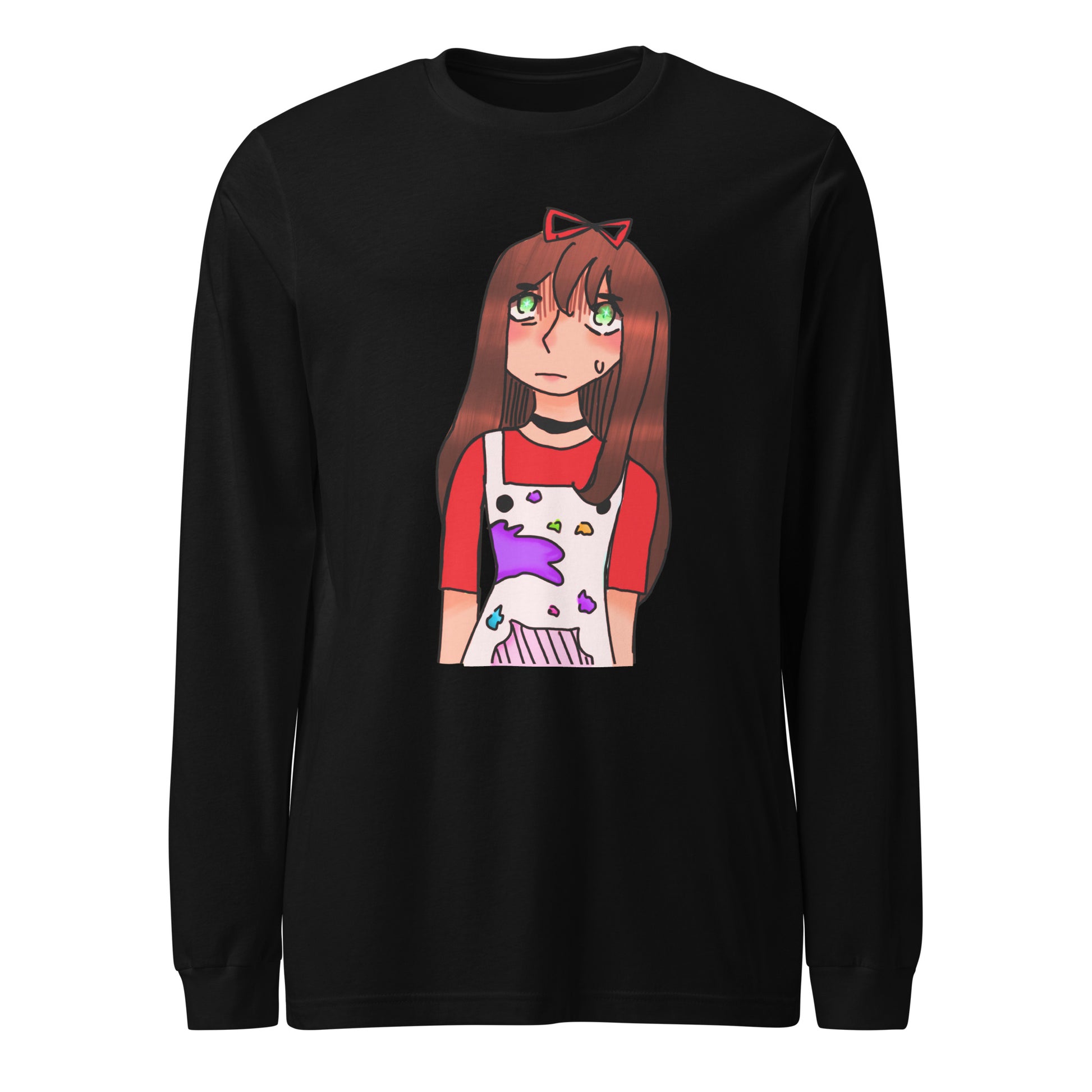 I'm The Painter Long Sleeve Tee-long sleeve shirt-Black-XS-mysticalcherry