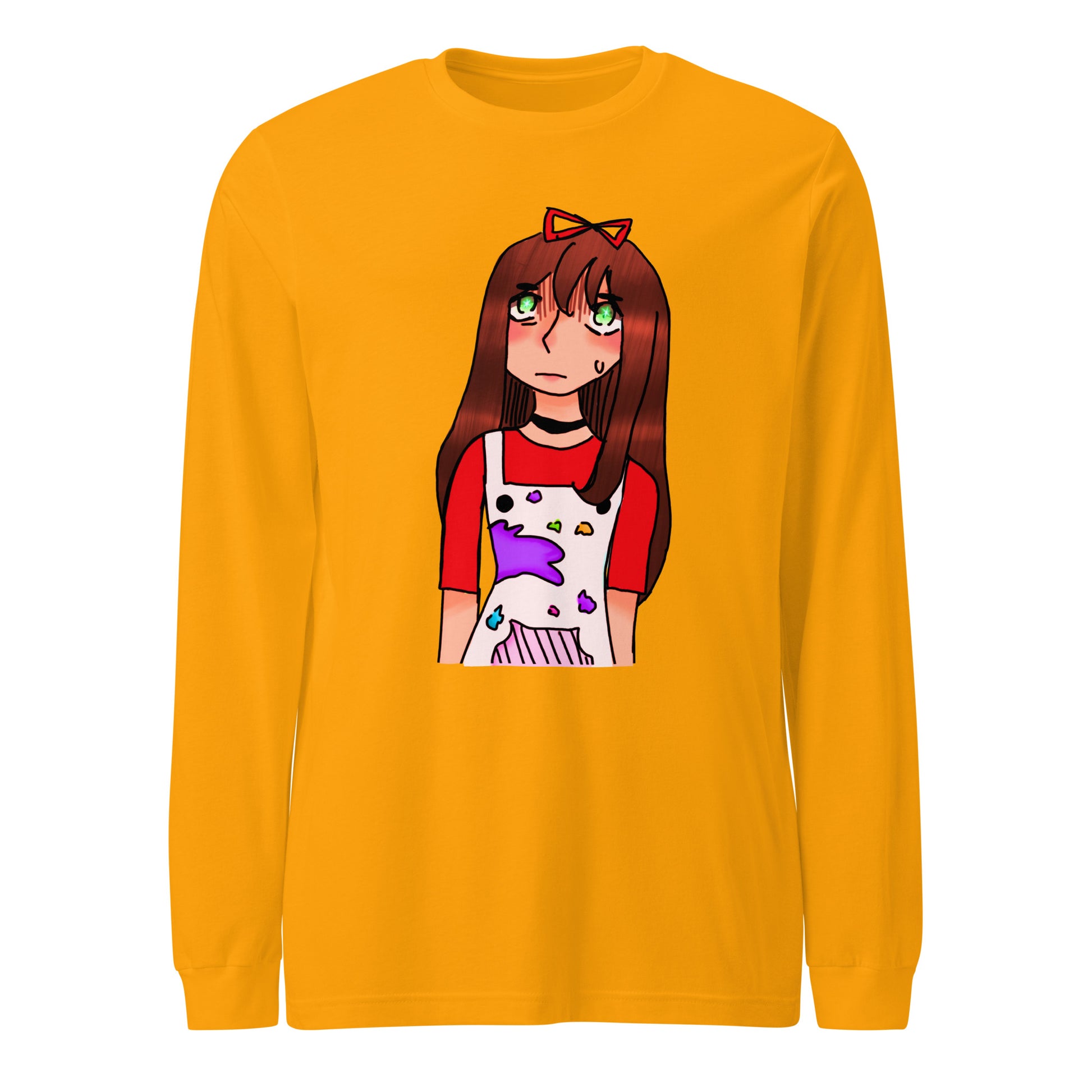 I'm The Painter Long Sleeve Tee-long sleeve shirt-Gold-XS-mysticalcherry