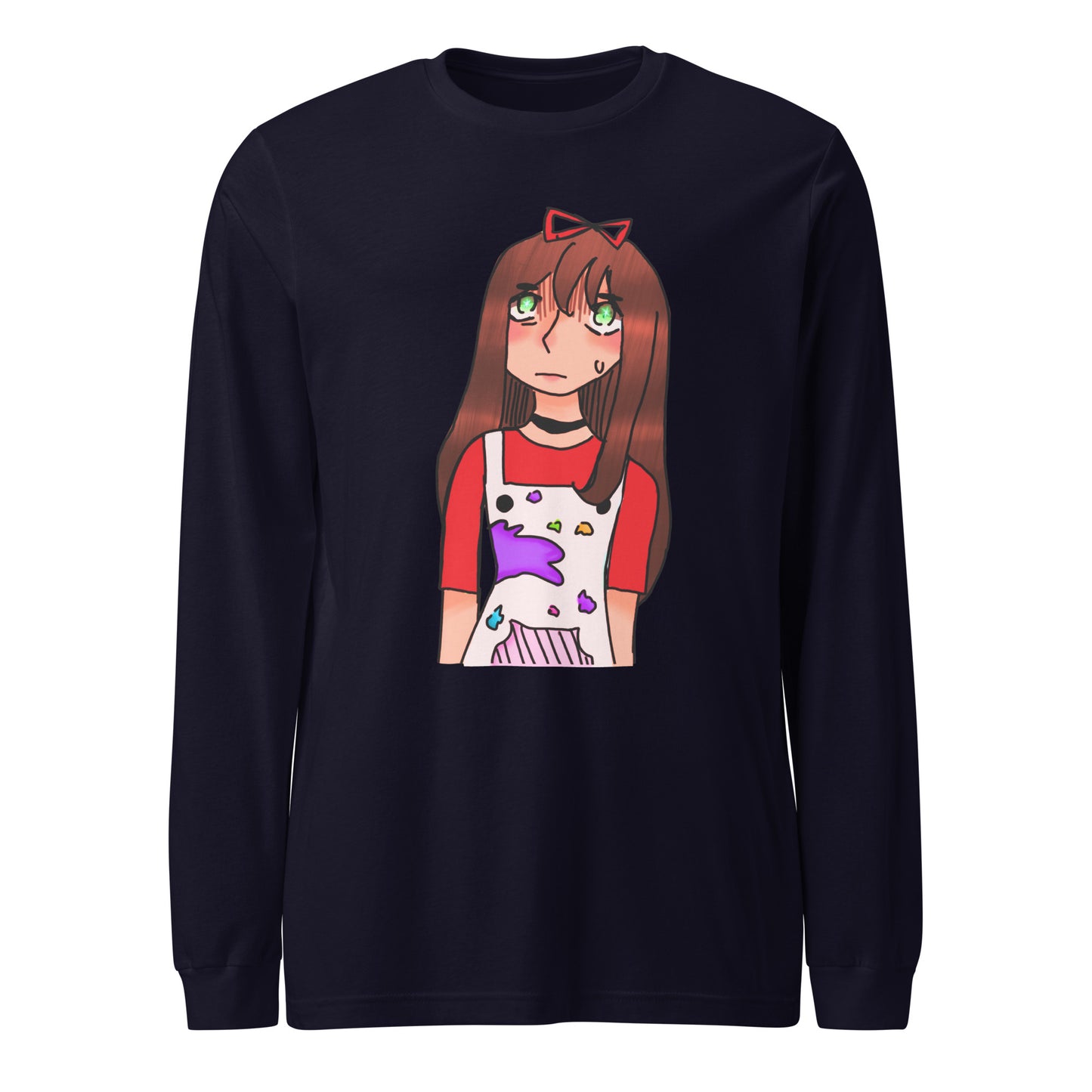 I'm The Painter Long Sleeve Tee-long sleeve shirt-Navy-XS-mysticalcherry