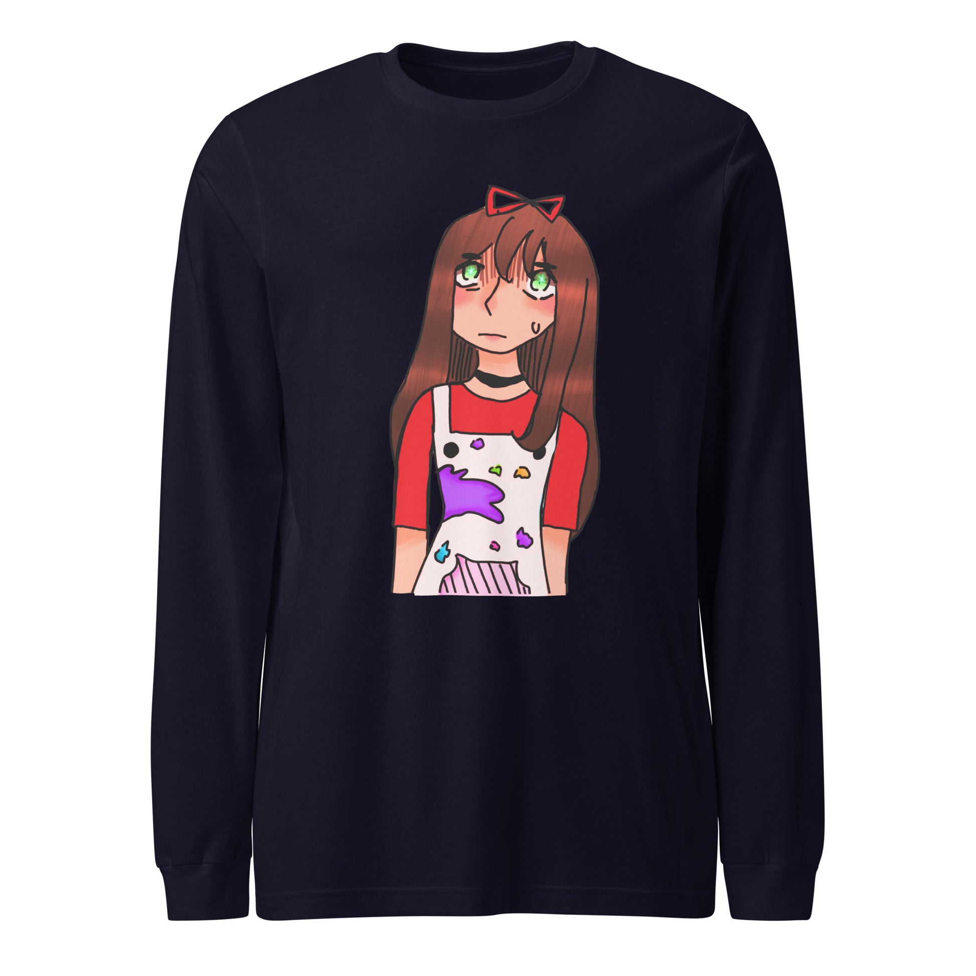 I'm The Painter Long Sleeve Tee-long sleeve shirt-Navy-XS-mysticalcherry