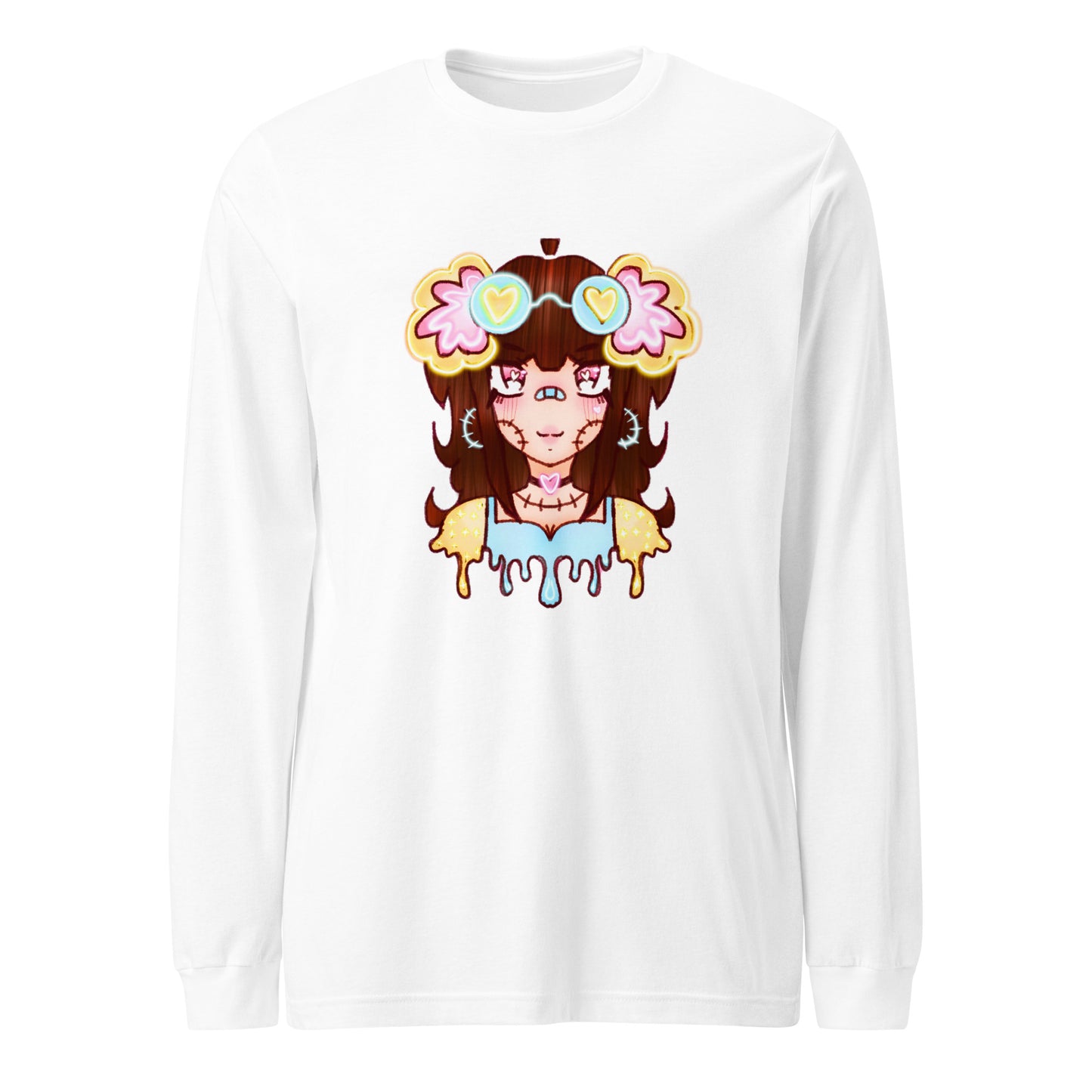 Kreama Long Sleeve Tee-Wearable art t-shirt-White-XS-mysticalcherry