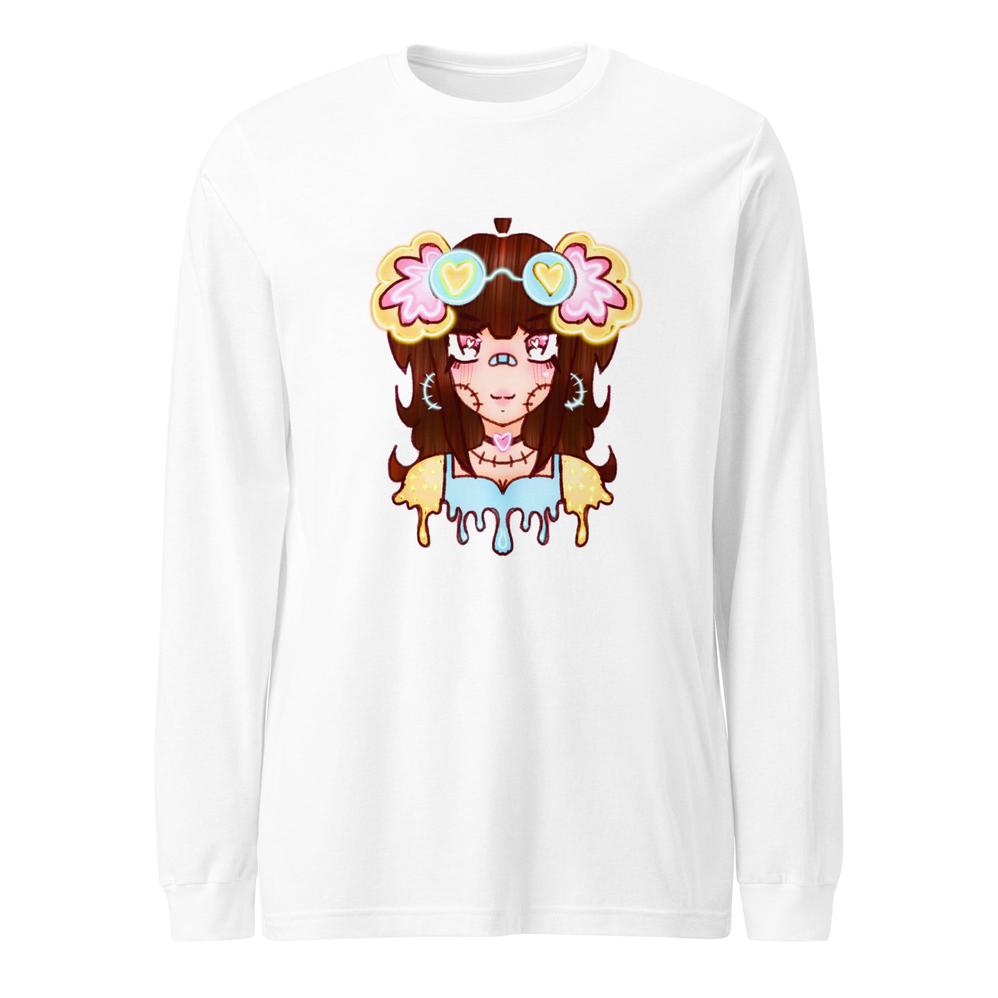 Kreama Long Sleeve Tee-Wearable art t-shirt-White-XS-mysticalcherry