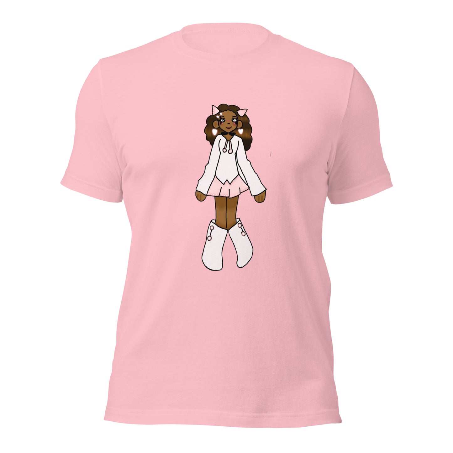 PrettyN Pink Character T-shirt-Wearable art t-shirt-Pink-S-mysticalcherry