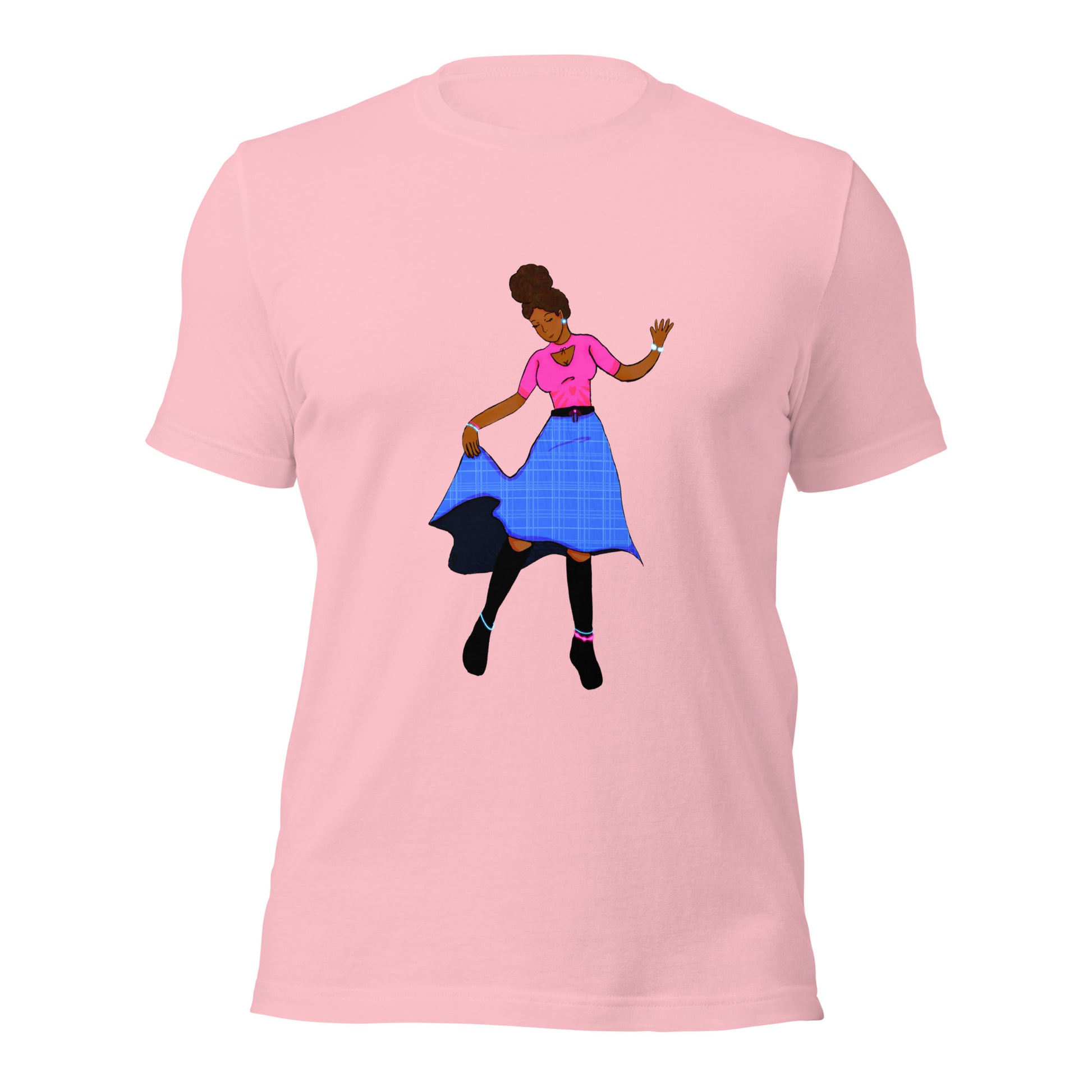 Fiji Dancer Unisex T-shirt-Wearable art t-shirt-Pink-S-mysticalcherry