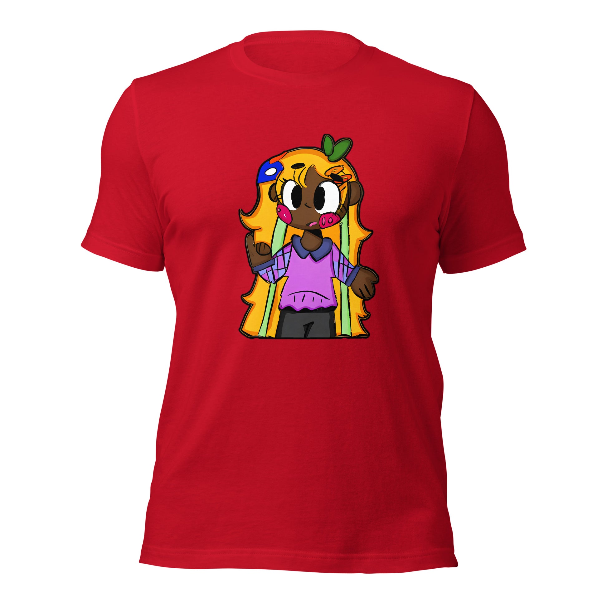 Chiisana Remon Character T-shirt-Wearable art t-shirt-Red-XS-mysticalcherry