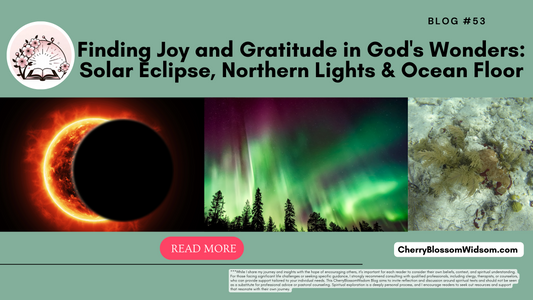 Finding Joy and Gratitude in God's Wonders: Solar Eclipse, Northern Lights & Ocean Dep