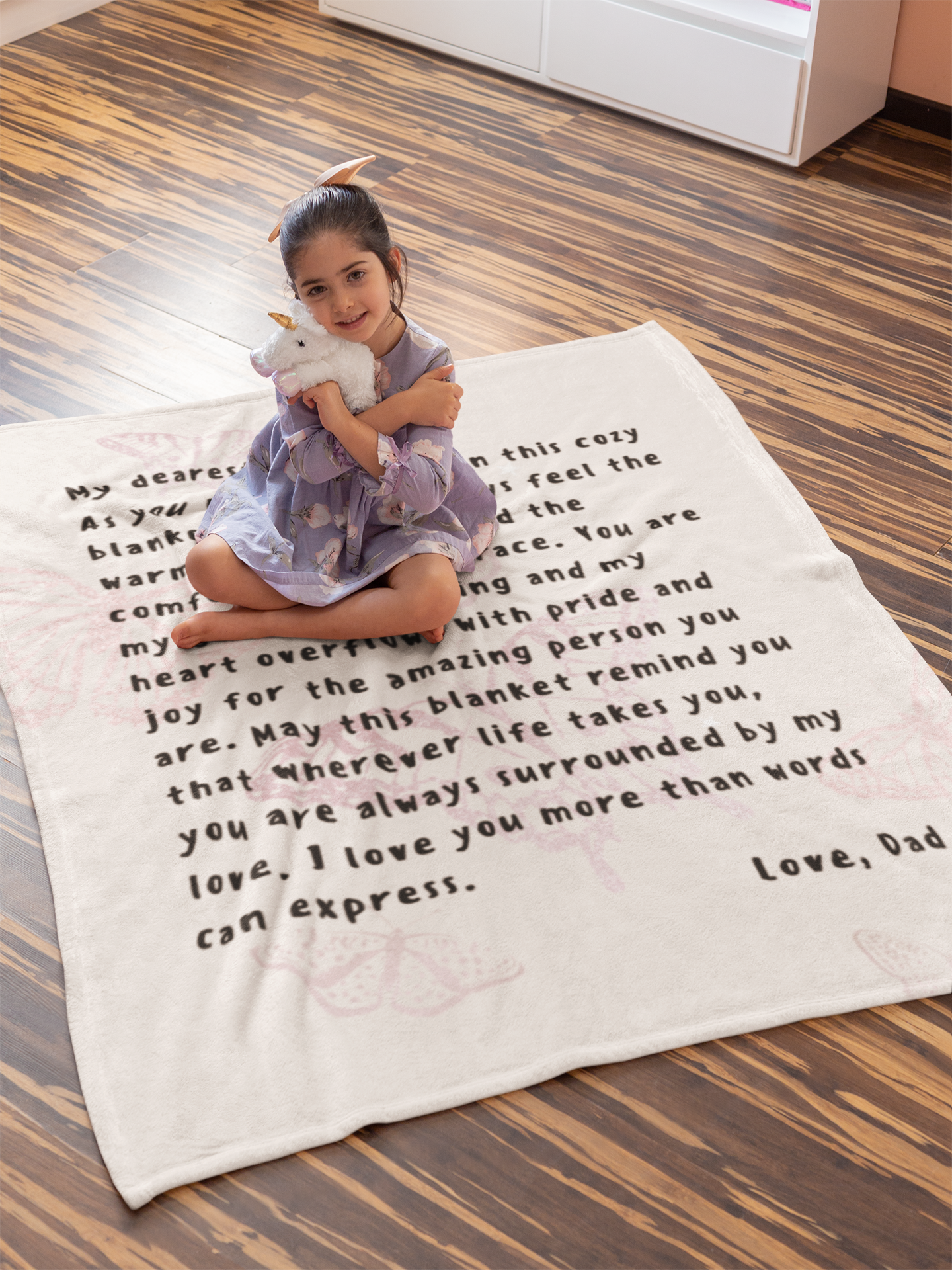 A Letter From The Heart: A Blanket of Love From Mom-Dad-THROW BLANKET-mysticalcherry