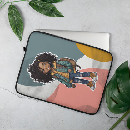 Adorable Girl Laptop Sleeve: Stylish Protection with a Cute Twist!-laptop case-15″-3-mysticalcherry