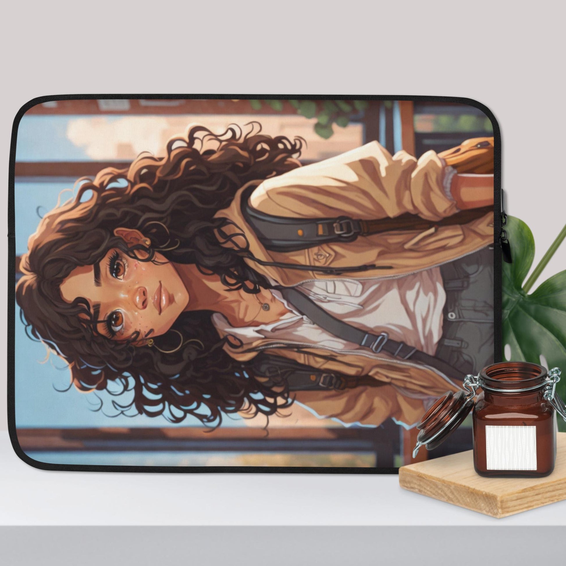 Adorable Girl Laptop Sleeve: Stylish Protection with a Cute Twist!-laptop case-15″-5-mysticalcherry