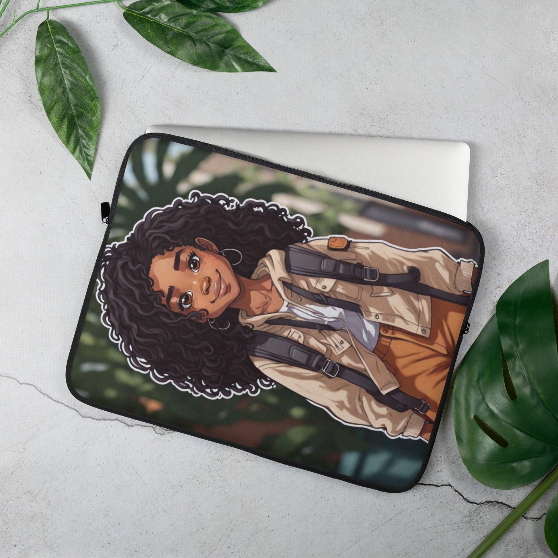 Adorable Girl Laptop Sleeve: Stylish Protection with a Cute Twist!-laptop case-15″-6-mysticalcherry