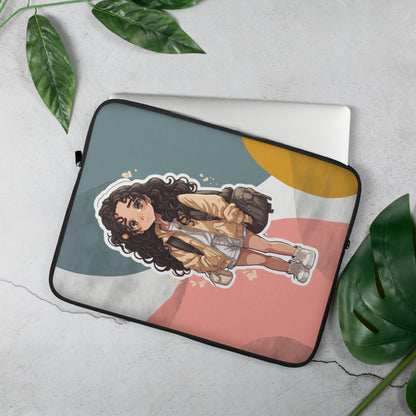 Adorable Girl Laptop Sleeve: Stylish Protection with a Cute Twist!-laptop case-15″-4-mysticalcherry