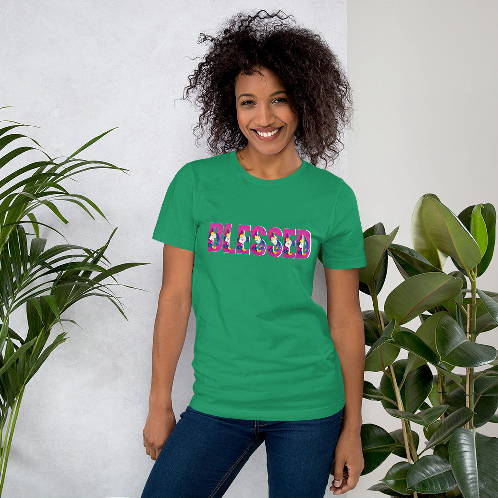 BLESSED UNICORN T-SHIRT-Grapnic T-Shirt-Kelly-S-mysticalcherry
