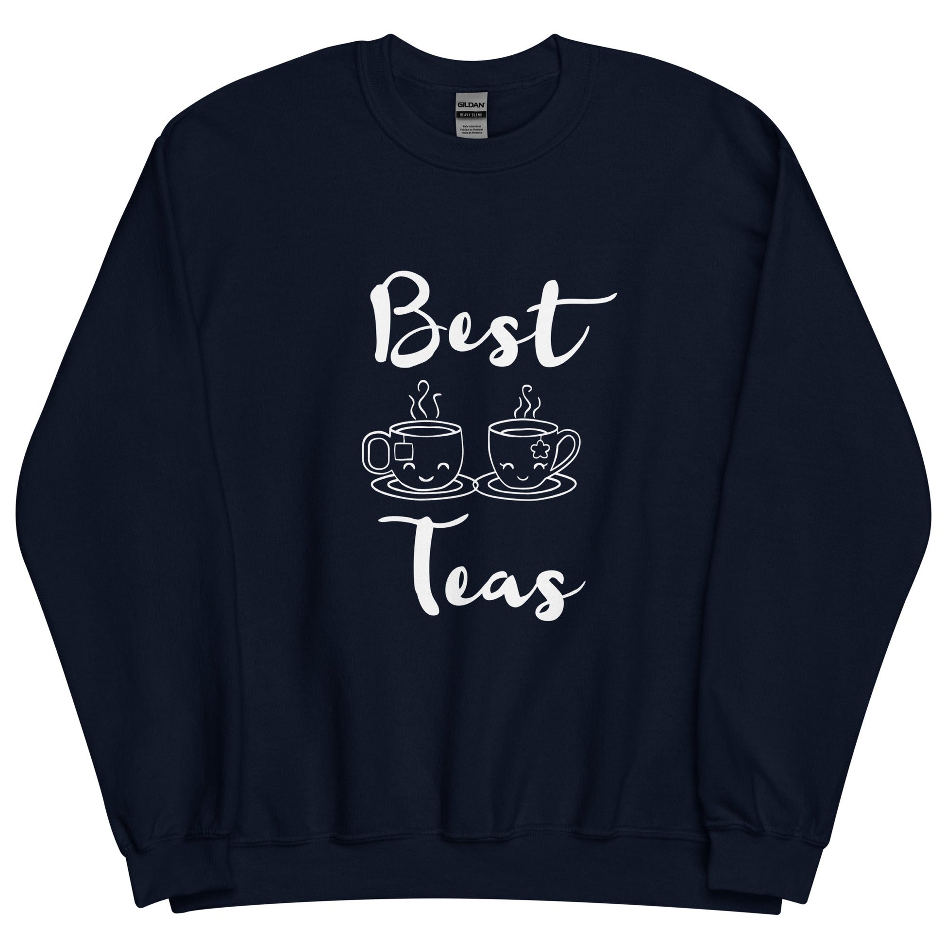Best Teas Crewneck Sweatshirt-Navy-S-mysticalcherry