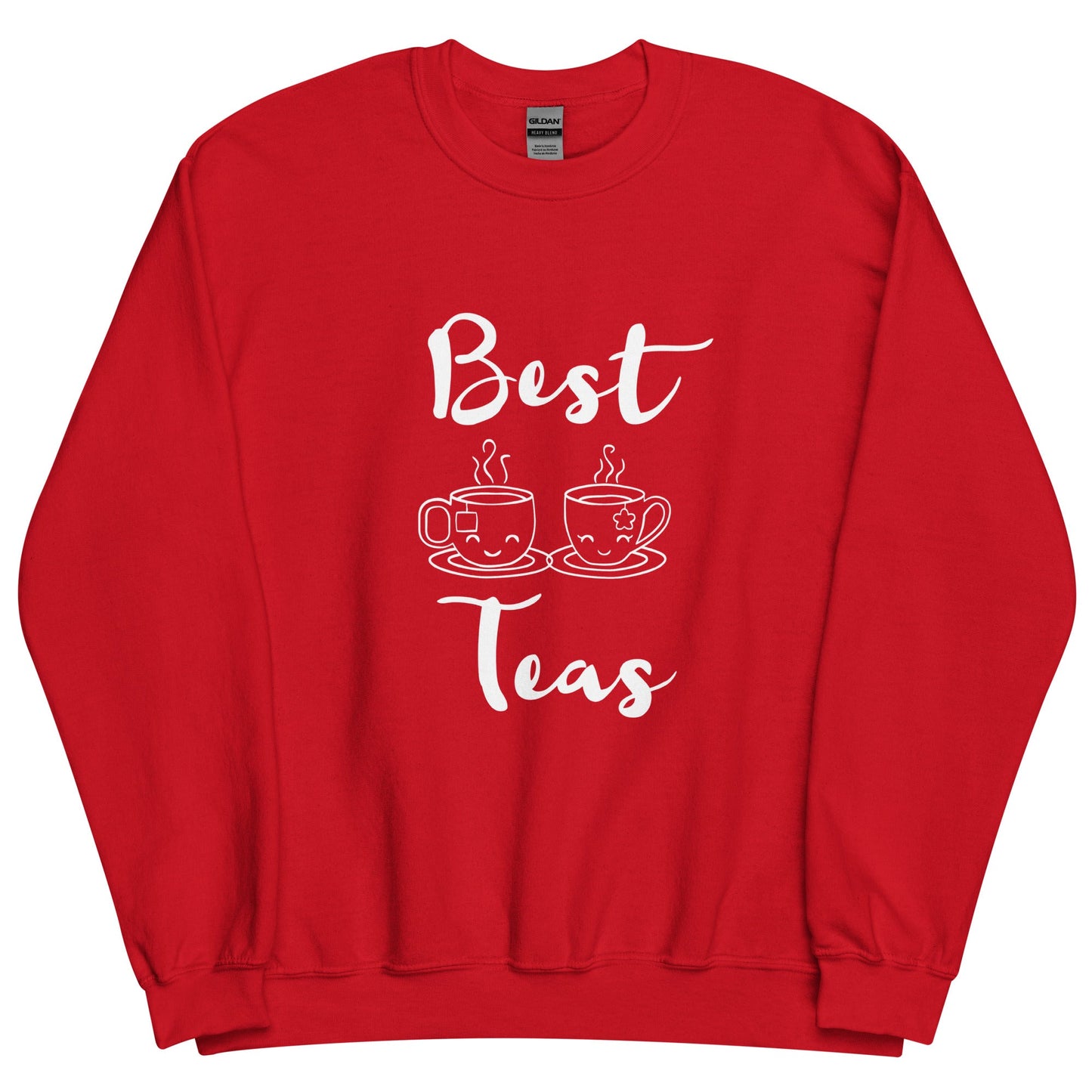 Best Teas Crewneck Sweatshirt-Red-S-mysticalcherry
