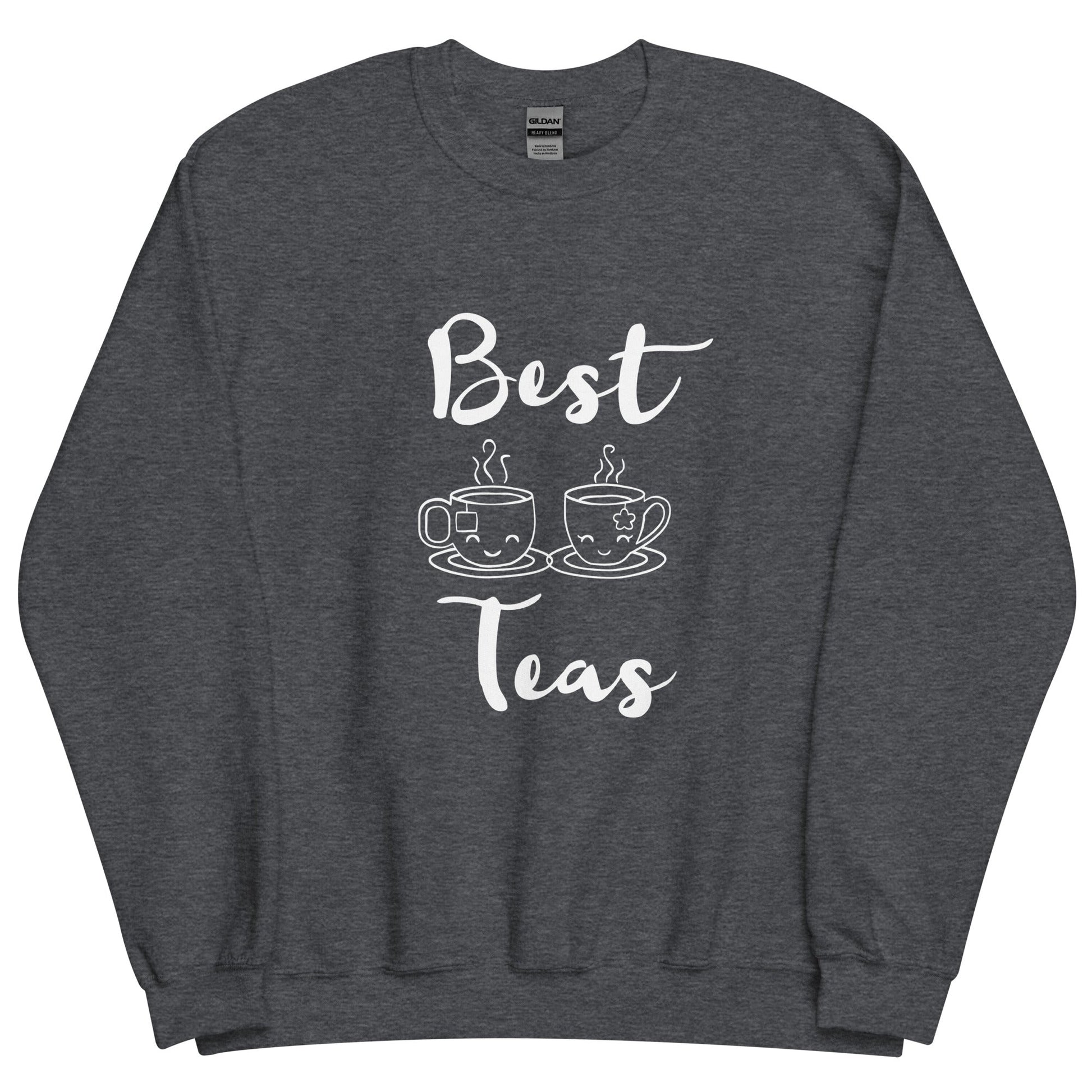 Best Teas Crewneck Sweatshirt-Dark Heather-S-mysticalcherry