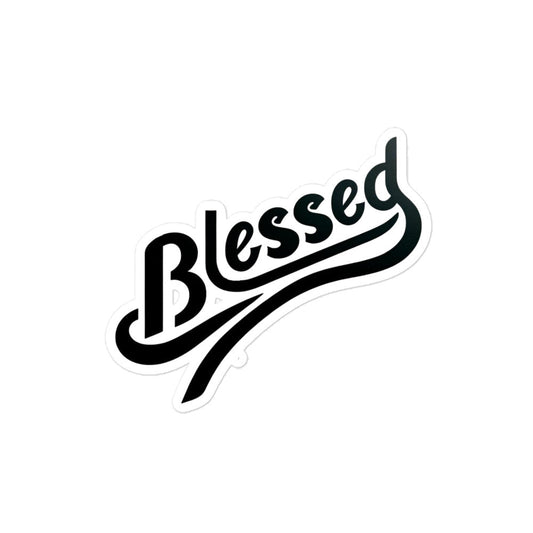 Blessed Bubble-free stickers-4″×4″-mysticalcherry