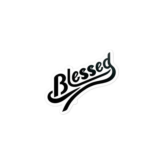 Blessed Bubble-free stickers-3″×3″-mysticalcherry