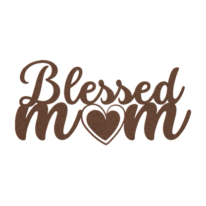 Blessed MOM Metal Wall Sign-Wall Art-Copper-12 Inch-mysticalcherry