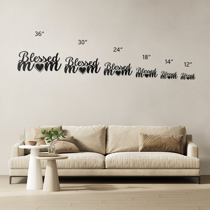 Blessed MOM Metal Wall Sign-Wall Art-mysticalcherry