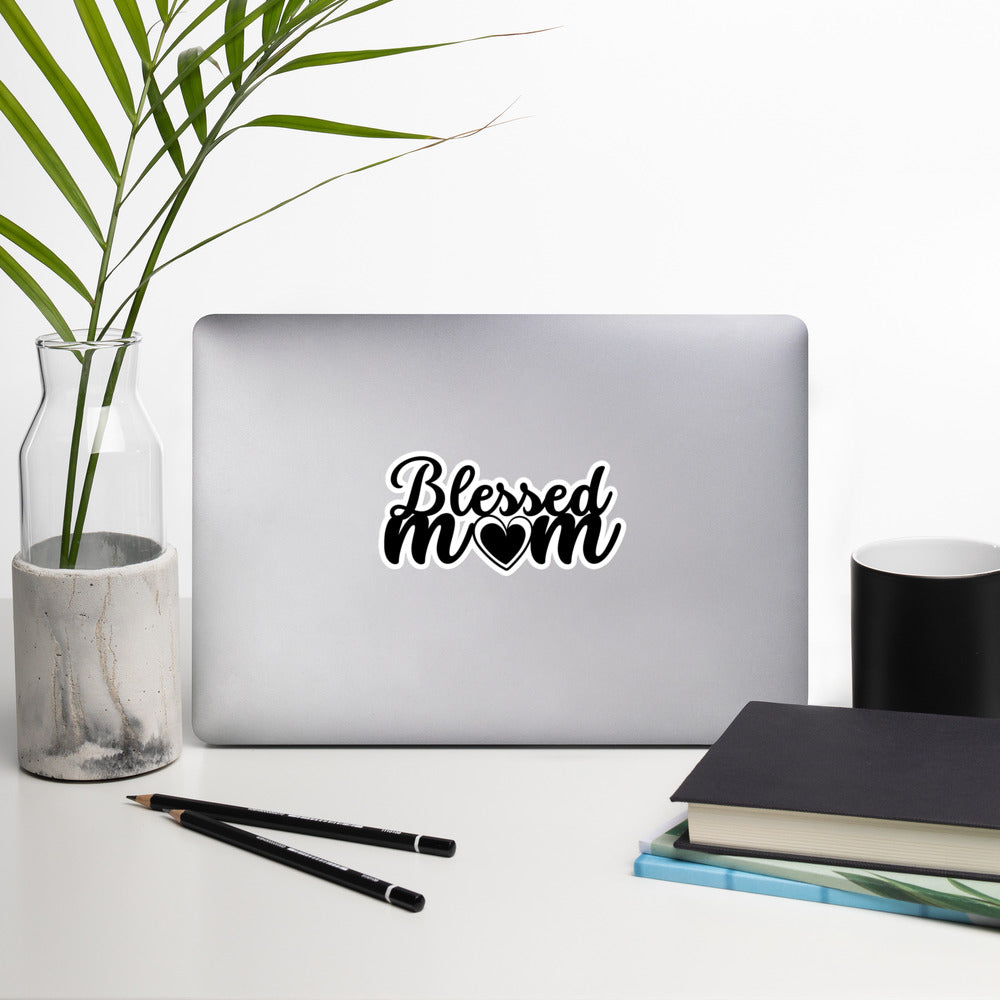 Blessed Mom Bubble-free stickers--mysticalcherry