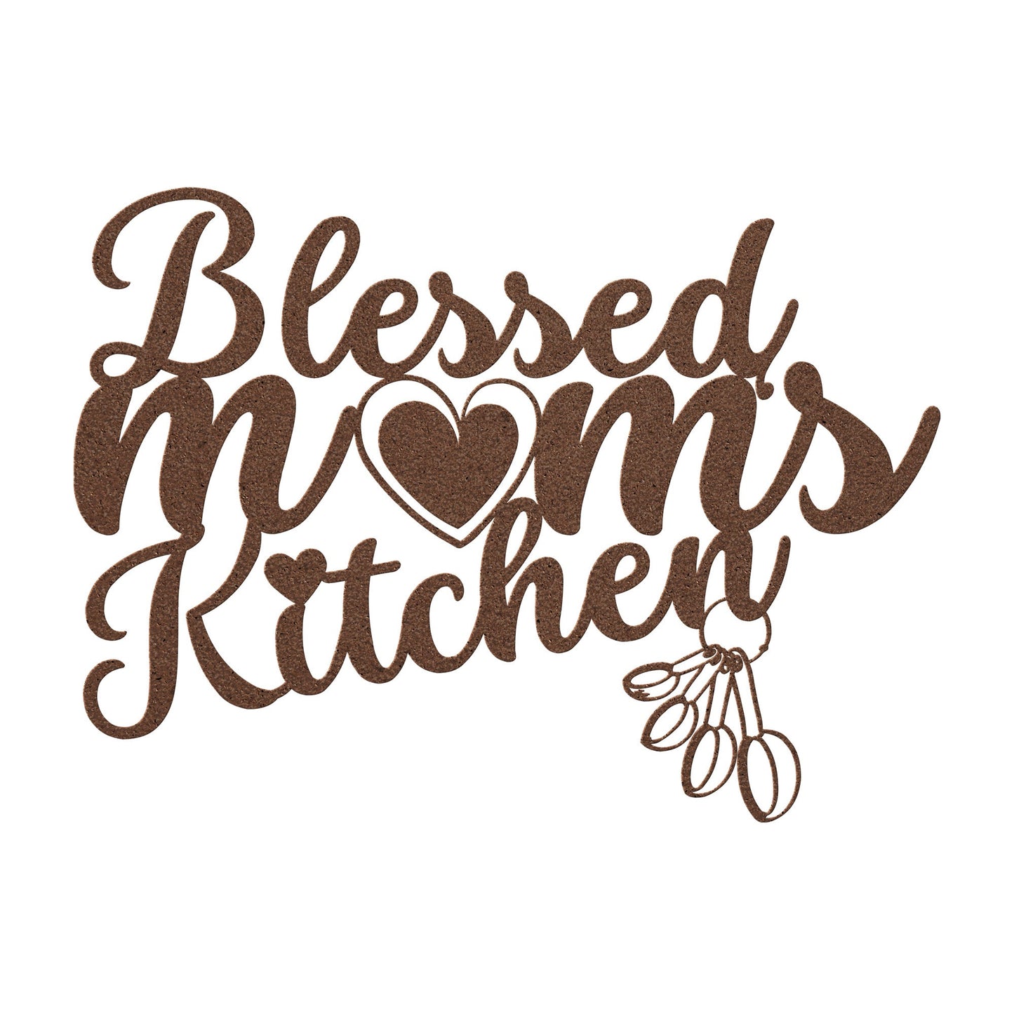 Blessed Mom's Kitchen Metal Wall Sign-Wall Art-Copper-12 Inch-mysticalcherry