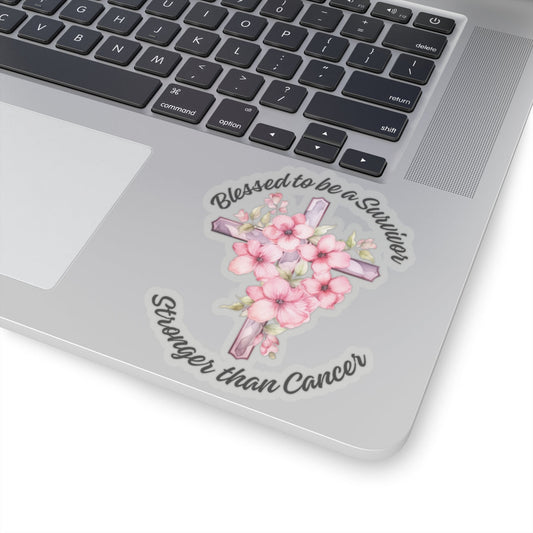 Blessed to Be A Survivor...Inspirational Quote Kiss-Cut Stickers-Paper products-mysticalcherry