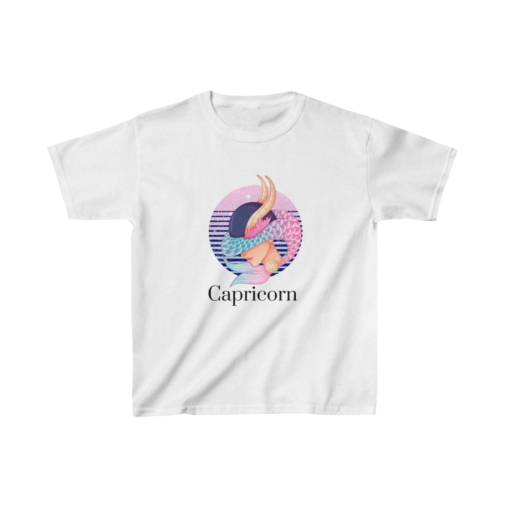 Capricorn Kids Cotton™ Tee-Kids clothes-XS-White-mysticalcherry