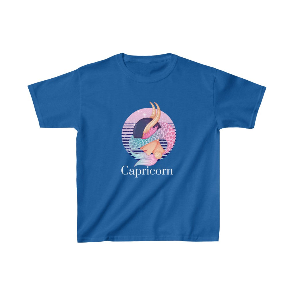 Capricorn Kids Cotton™ Tee-Kids clothes-XS-Royal-mysticalcherry