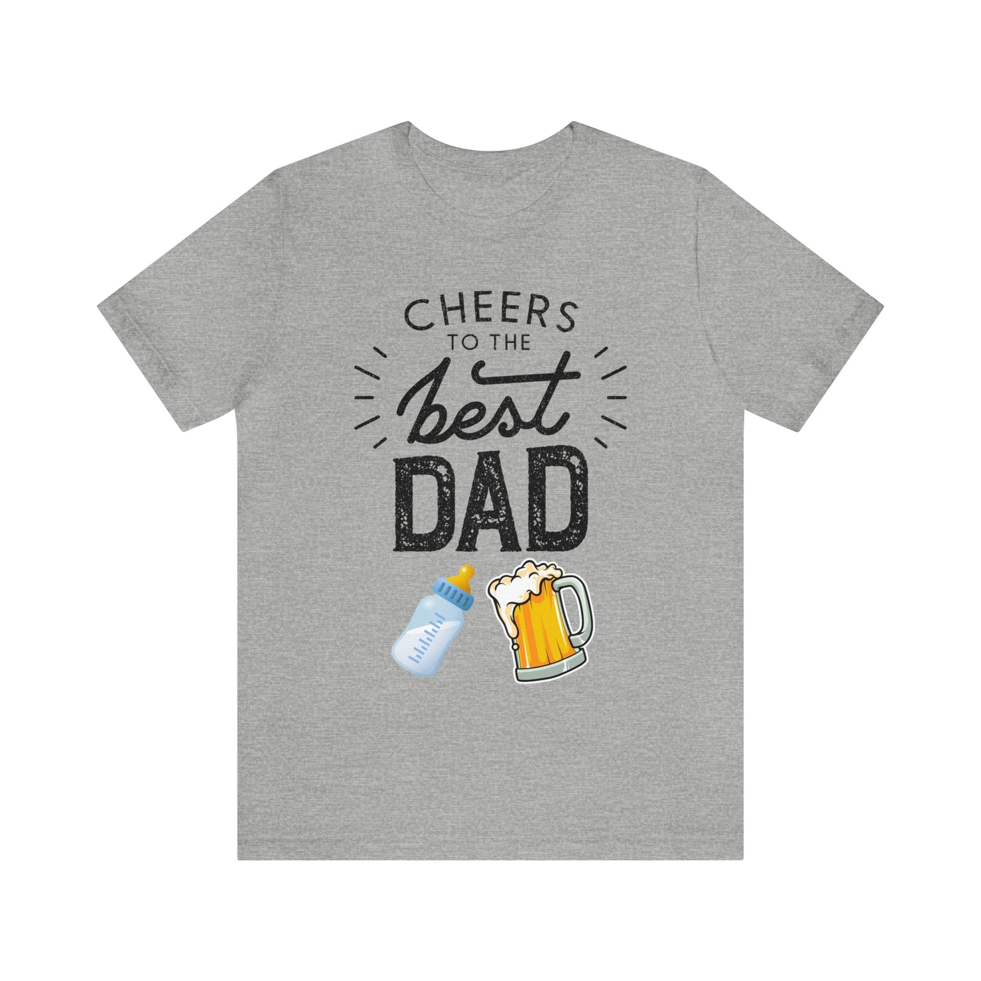 Cheers to The Best DAD T-Shirt-T-Shirt-Athletic Heather-S-mysticalcherry