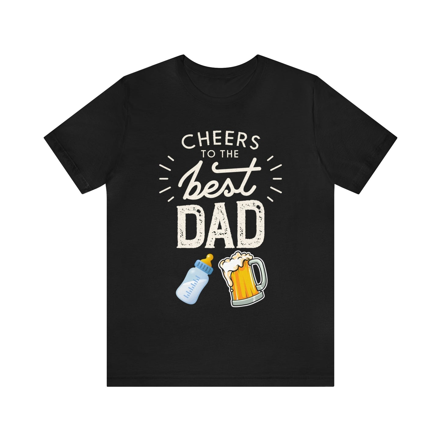 Cheers to The Best DAD T-Shirt-T-Shirt-Black-S-mysticalcherry