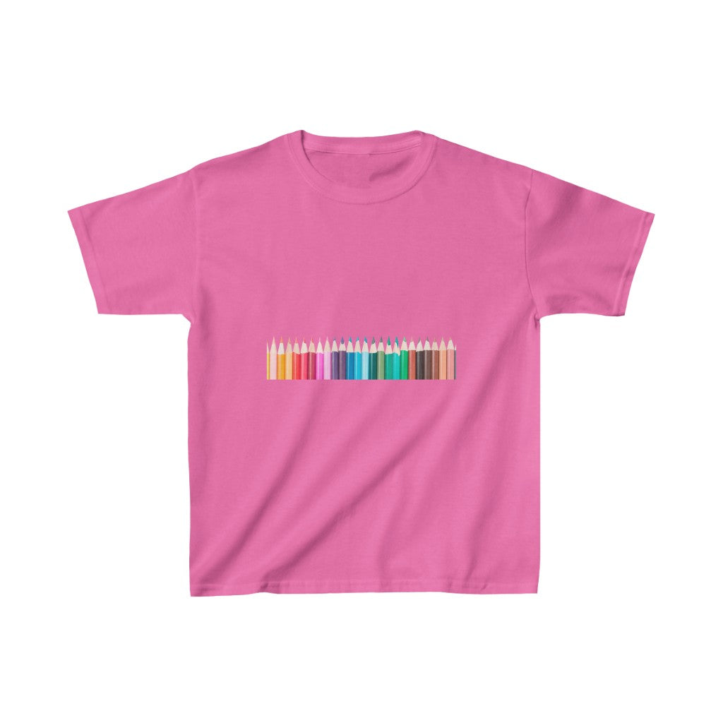 Color Pencils Kids Cotton™ Tee-Kids clothes-XS-Azalea-mysticalcherry