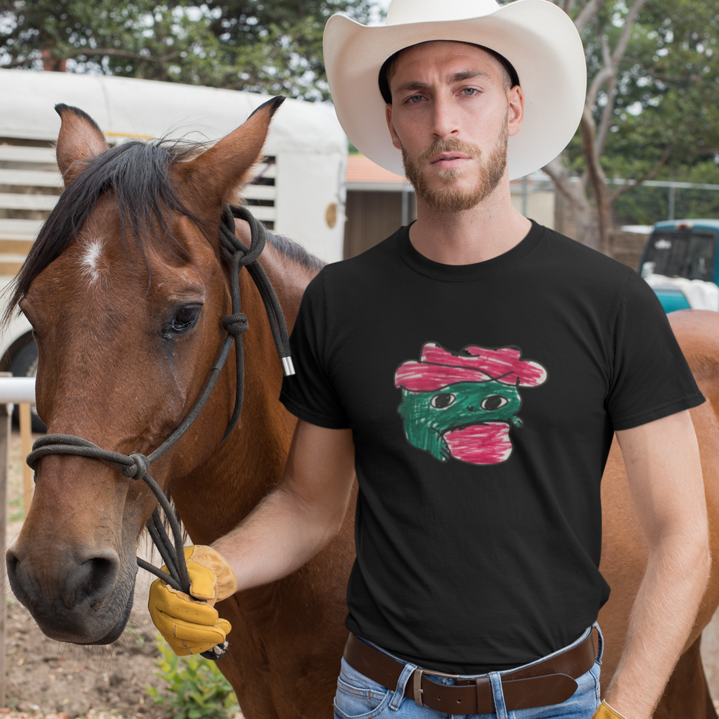 Cowboy Forg T-shirt-T-Shirt-mysticalcherry
